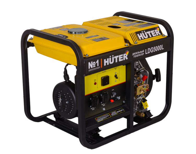 Электрогенератор дизельный LDG 5000L Huter